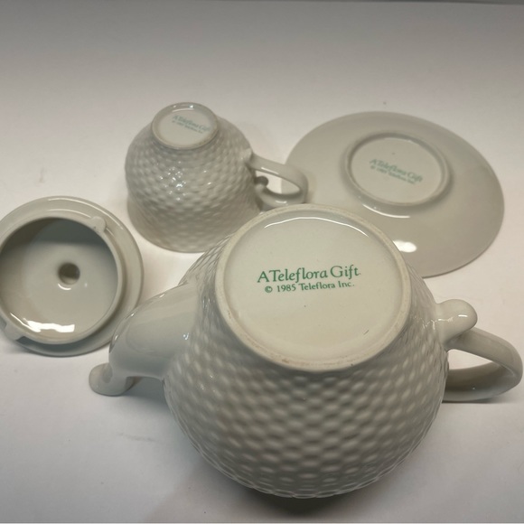 VTG. A TELEFLORA TEAPOT, CUP, SAUER - Picture 6 of 15